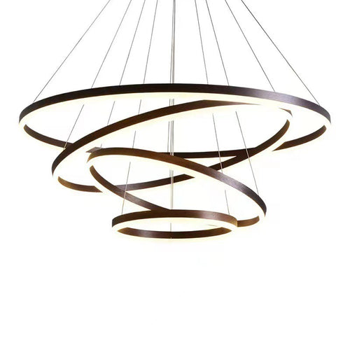 Floor-to-ceiling chandelier in the living room