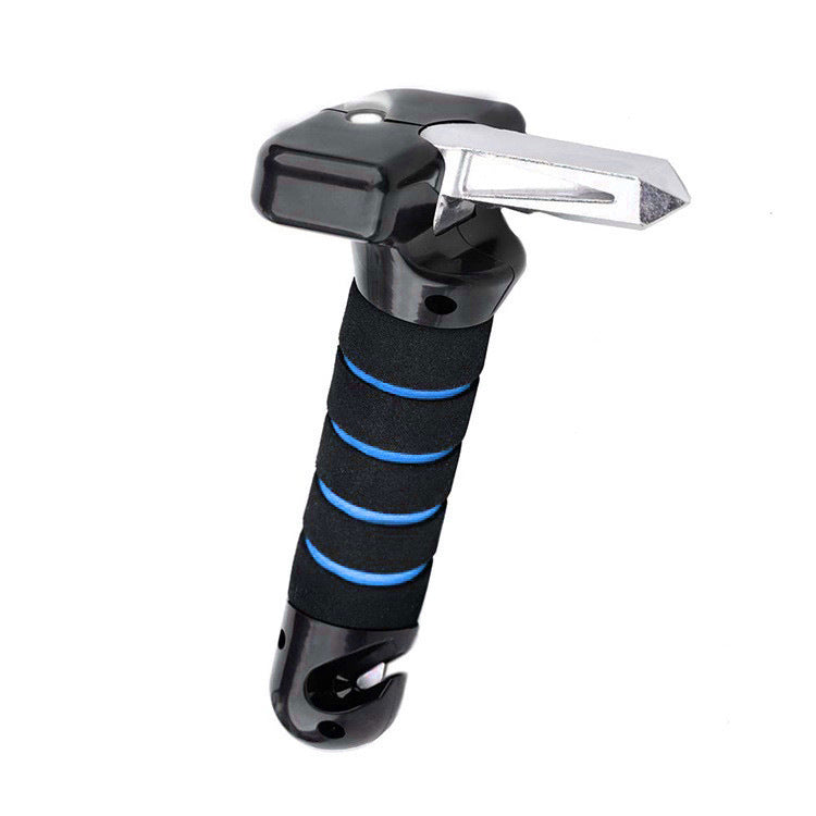 Martillo de Seguridad Multifuncional para Coche con Linterna