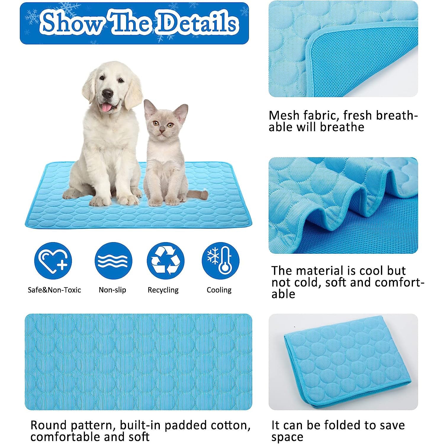 Alfombra Refrescante para Perros con Tecnología Ice Silk