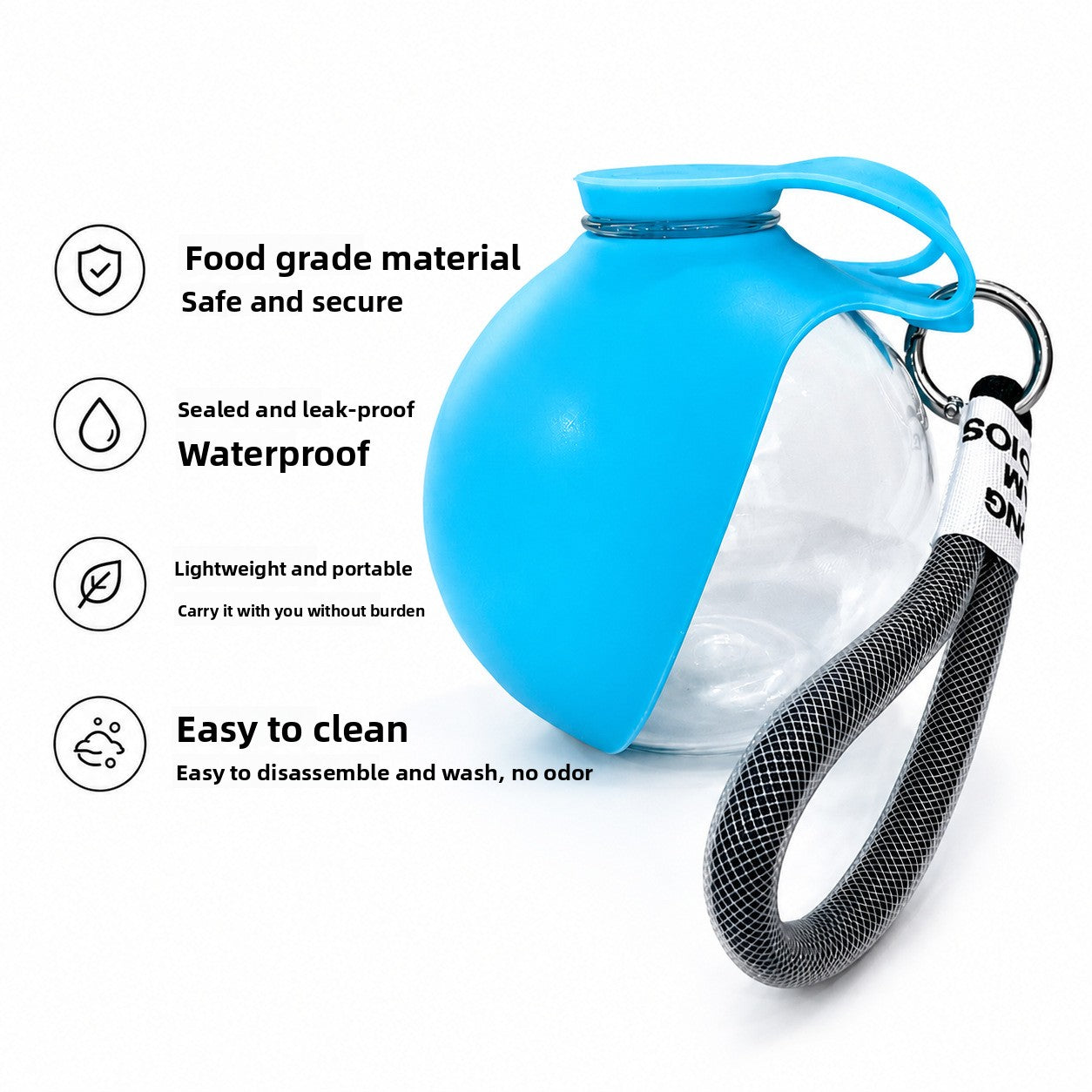 Botella de Agua Portátil para Perros y Gatos